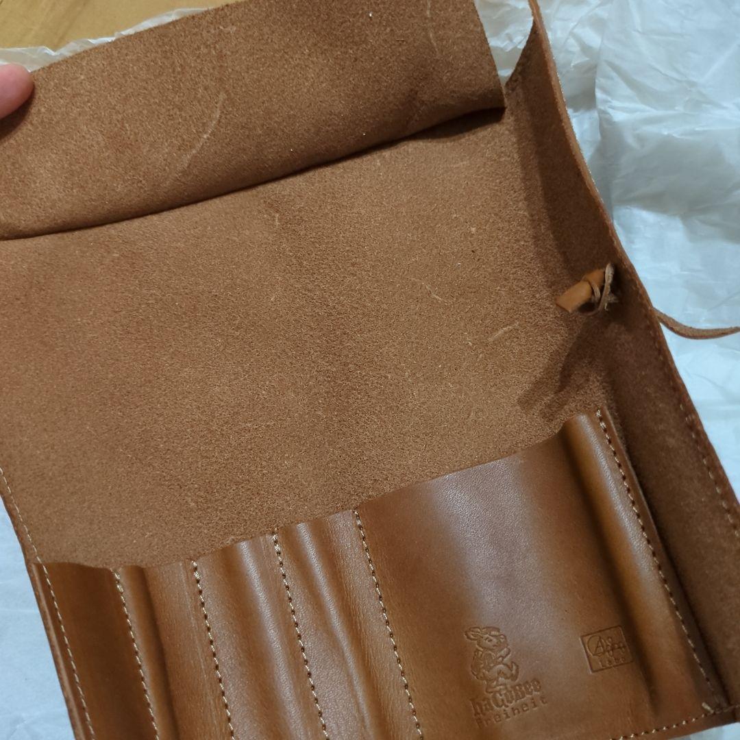 ロール ペンケース(革製) haCoBee　[ブラウン]　売切商品