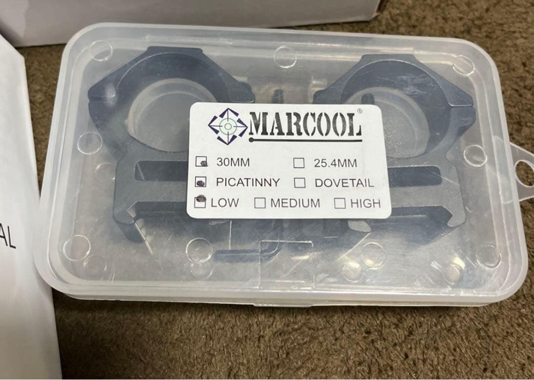 新品　CQBコンバットライフルスコープ 1-6x24とマウントリングのセット