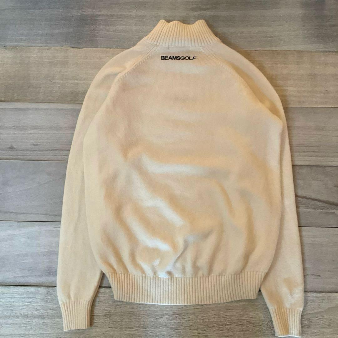 極美品BEAMSGOLF ハイネックセーター アイボリーL