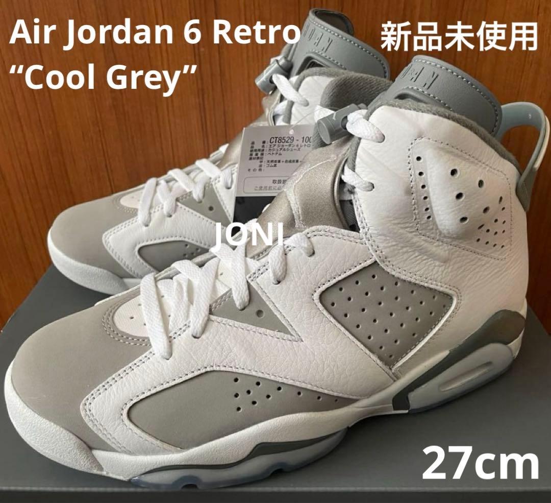 ナイキ■エア ジョーダン 6 レトロ■クールグレー■27cm