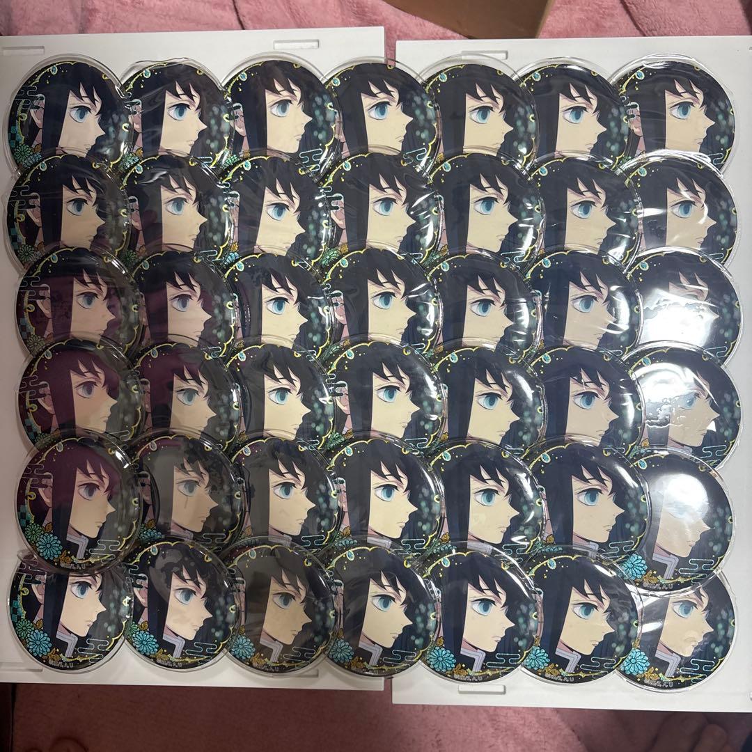 鬼滅の刃 時透無一郎 螺鈿缶バッジ 42個セット 痛バ