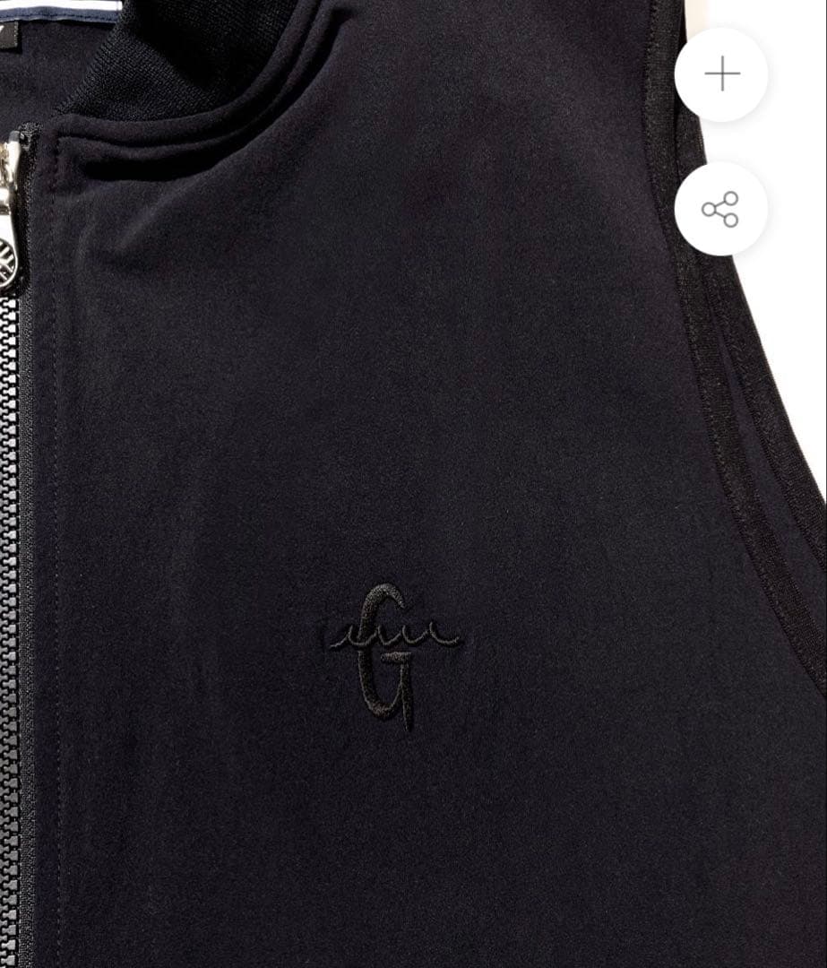 ムータマリン ストレッチナイロン ジップベスト 黒 muta MARINE(Ｌ)