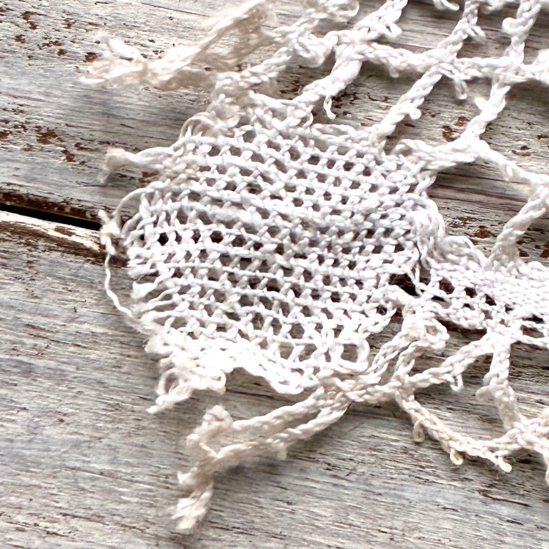 フランスアンティークレース　ボビンレース　付け襟　インテリア雑貨　手芸雑貨