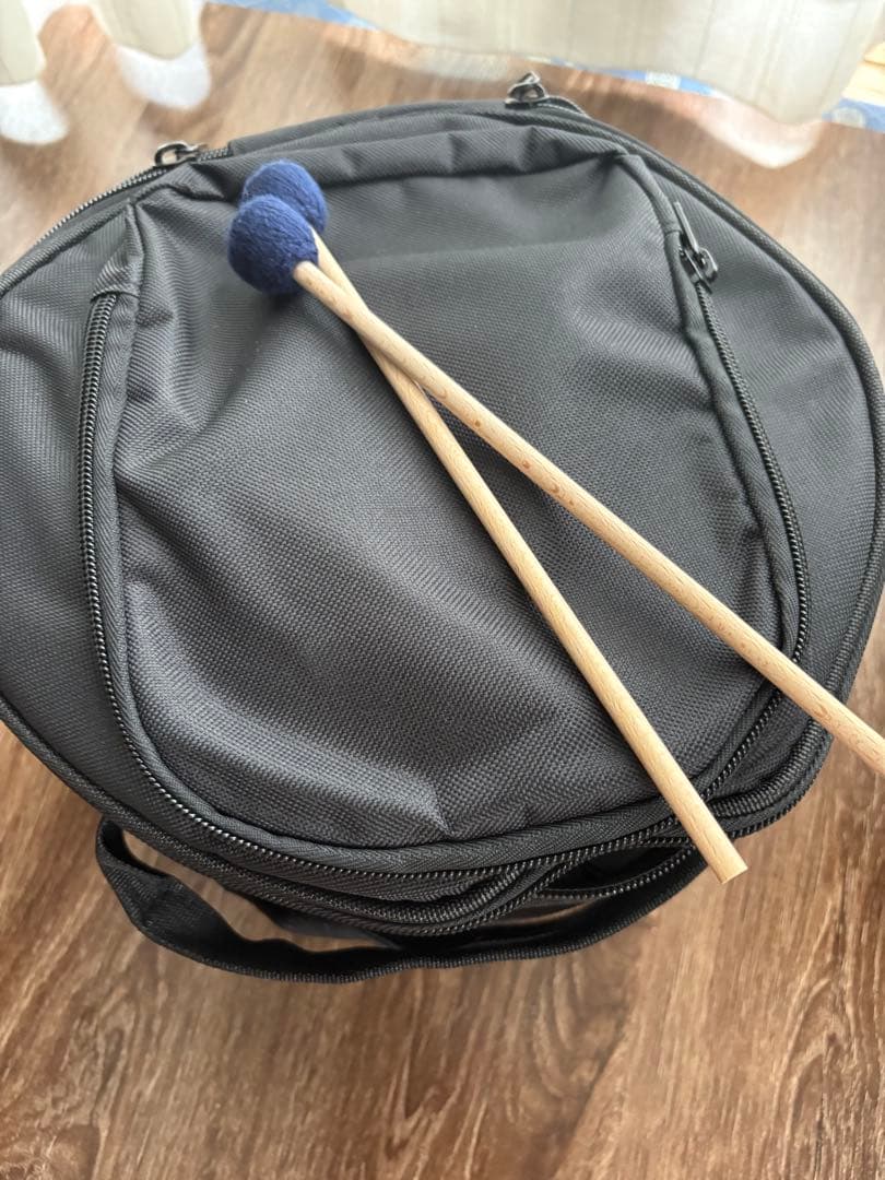 さざなみドラム(小型) グリーン　A=440Hz マレット、ケース付き