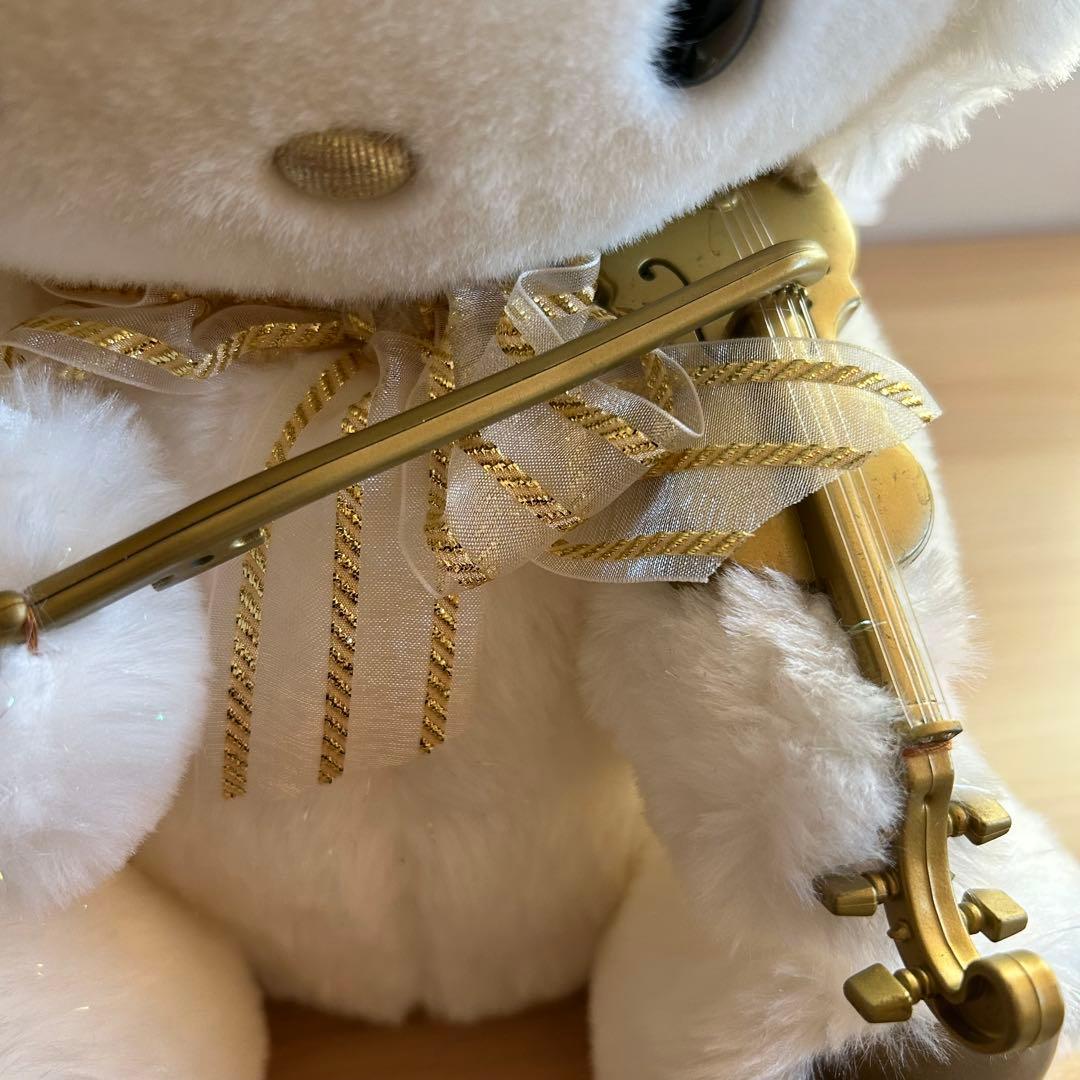 【動作品】　ハローキティー　KTファイバードール　バイオリン　当時物　レア