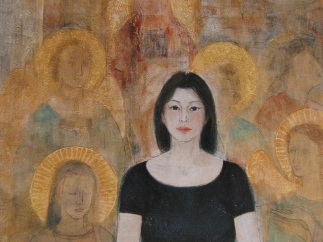 北尾かおり、【遥】、希少な額装用画集より、状態良好、新品額装付