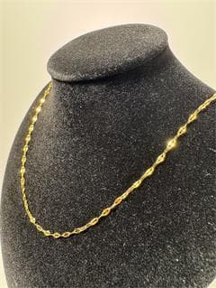 K18ゴールド ツイストチェーン ネックレス即日発送