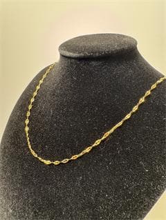 K18ゴールド ツイストチェーン ネックレス即日発送