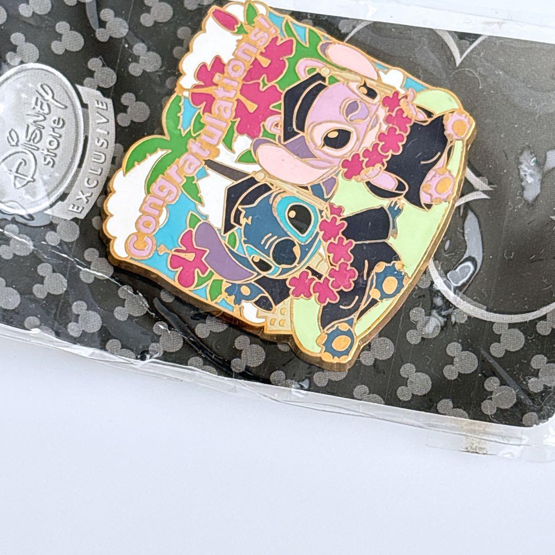 【希少限定】スティッチ エンジェル 卒業式 ディズニーストア ピンバッジ