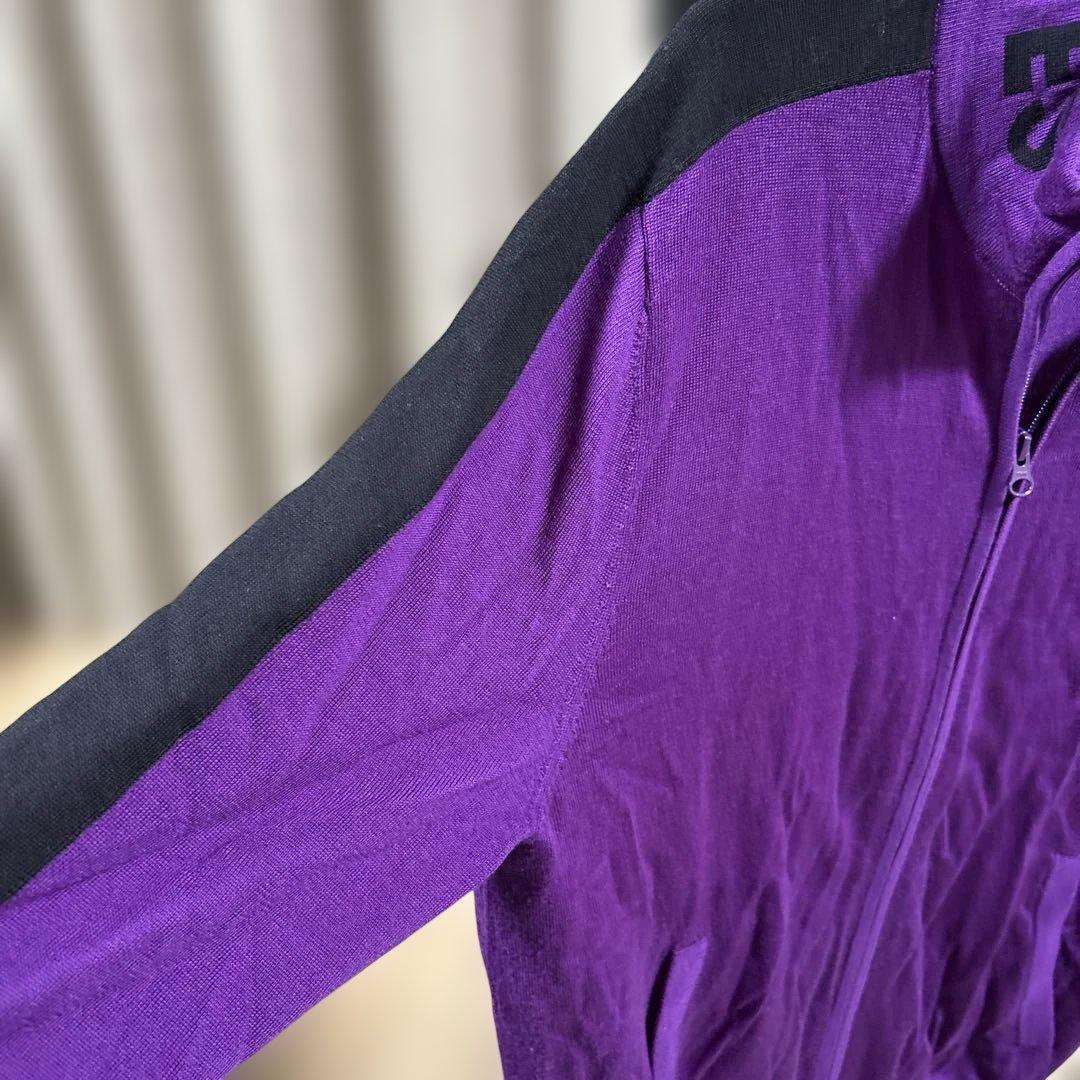 PEARLY GATES ジップアップニット紫色