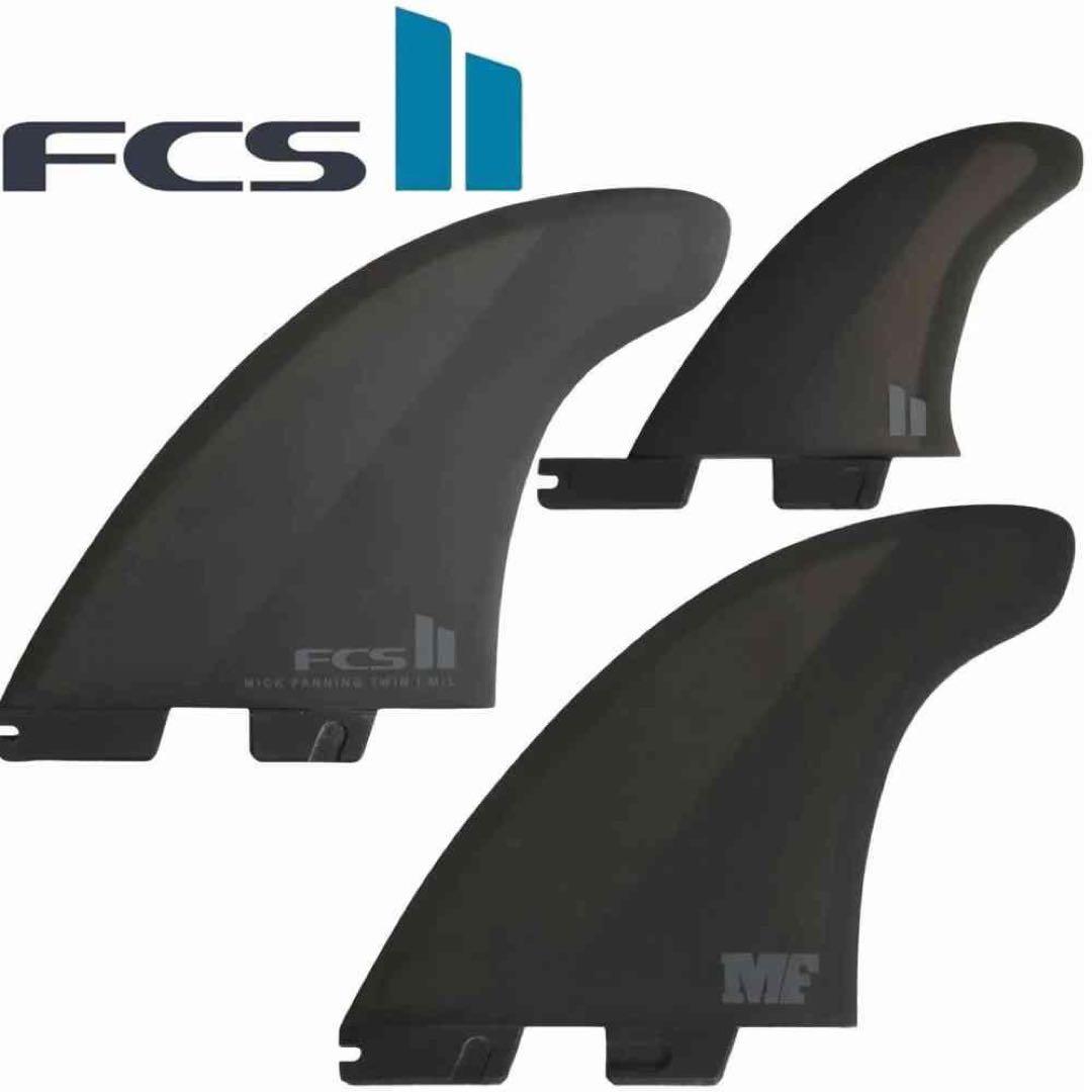 サーフィン・ボディボード FCS 2 MICK FANNING TWIN + 1 FIN SET