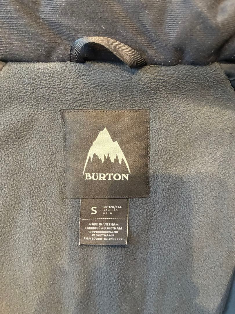 【BURTON】 スノーボードウェアー キッズ　上下　130cm S