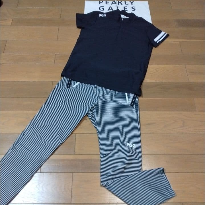 ⭐美品⭐お買い得２点⭐PGG⭐ストレッチパンツ&半袖モック⭐M⭐