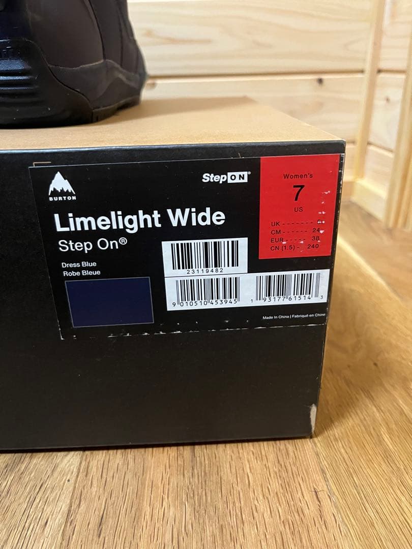 値下げ 美品Burton Limelight wide 24cm step on