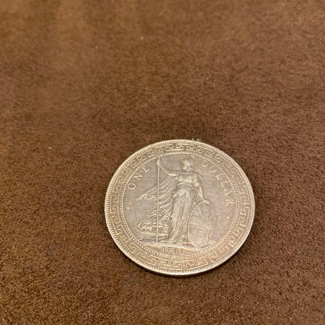 アンティーク 銀貨 イギリス 貿易銀 1900年