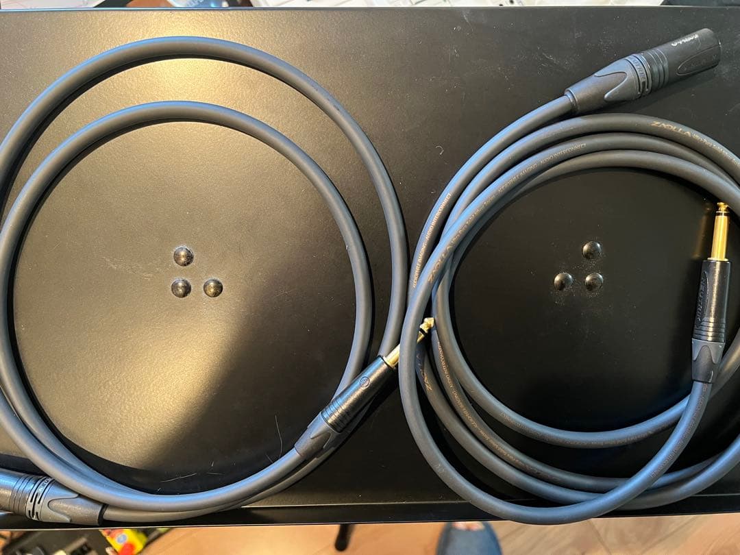 2本セット！！高級ZAOLLA XLR（オス）-TSフォンケーブル