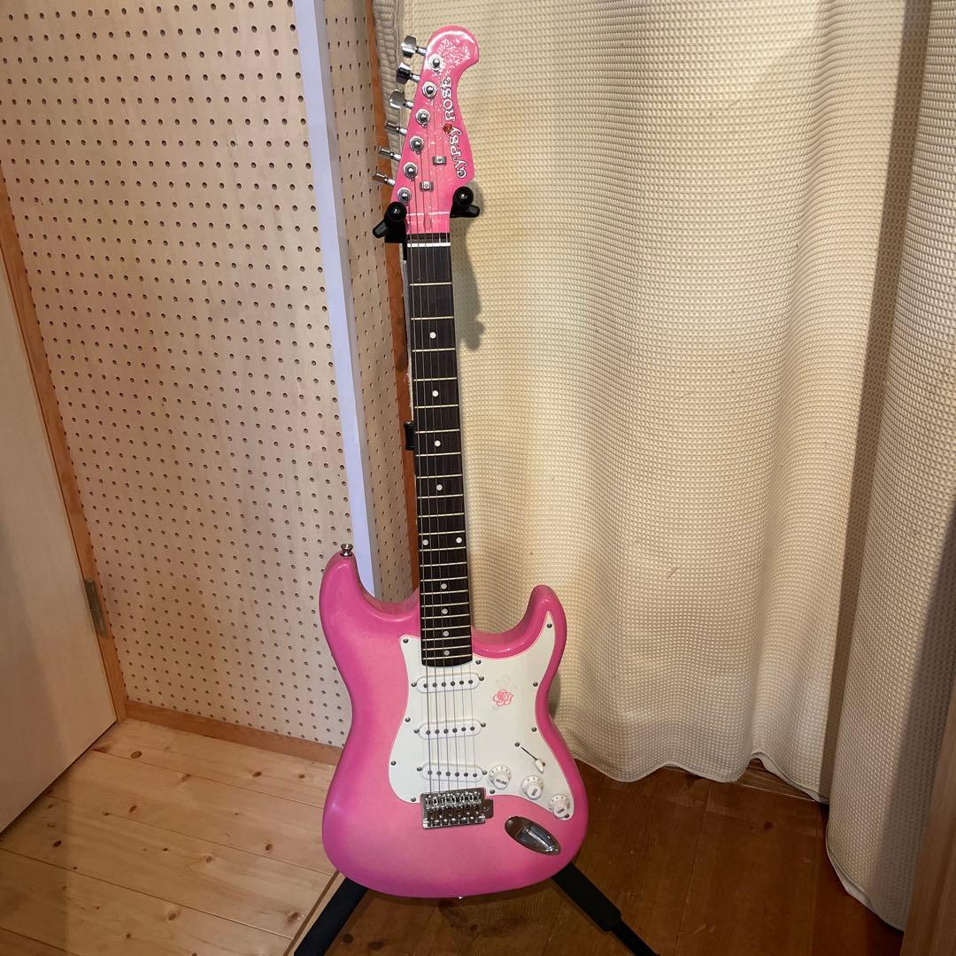 【なは】Gypsy Rose エレキギター ピンク ジプシーローズ