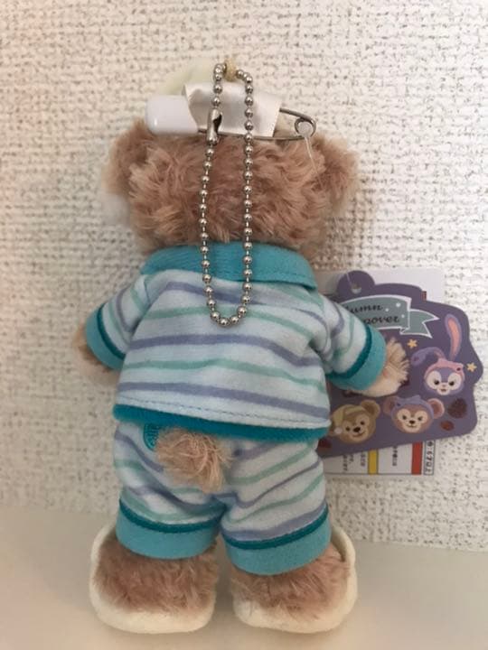 【タグ付き】ダッフィー ジェラトーニ ぬいぐるみバッジ オータムスリープオーバー