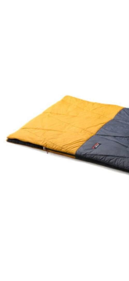 NANGA シュラフ グレー/イエロー 収納枕付き