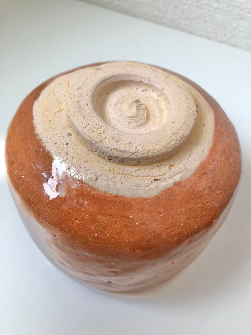 【新品未使用】【八事釜 五代 中村道年】赤茶碗 桐箱入