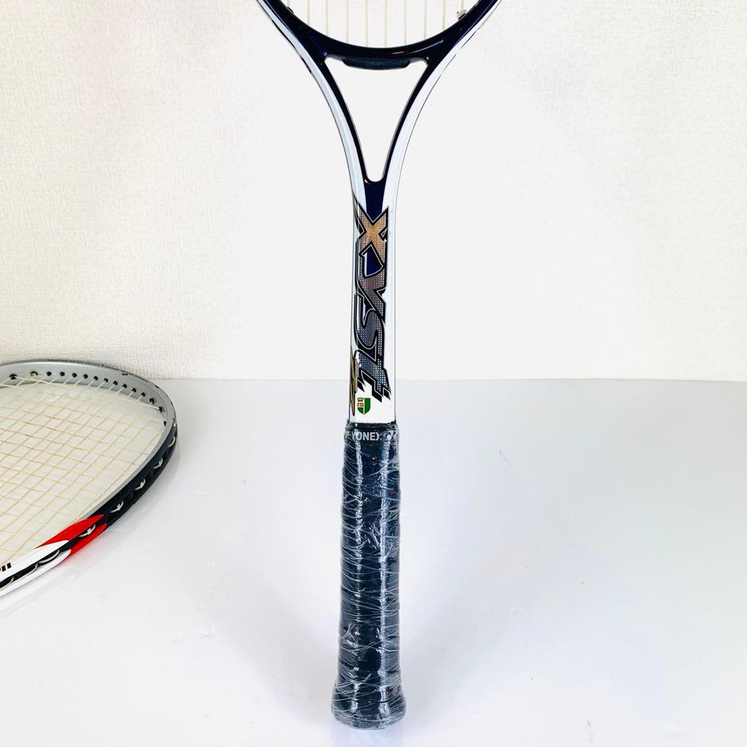 軟式テニスラケット 2本セット｜マッスルパワー7700／xyst ZZ SLO