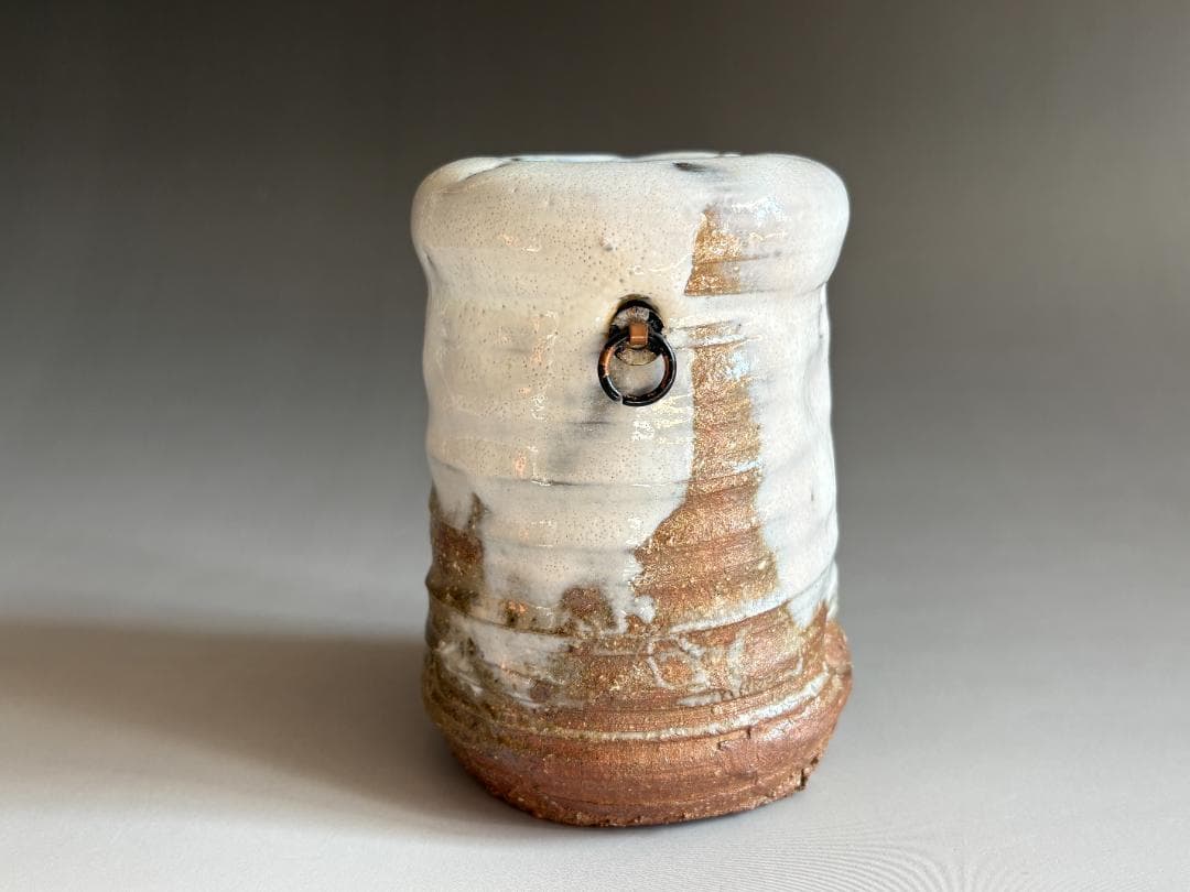 渋谷泥詩　萩焼　掛花入