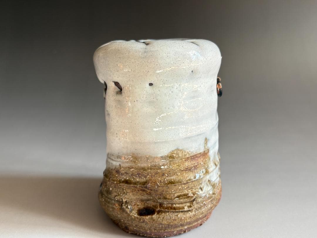 渋谷泥詩　萩焼　掛花入