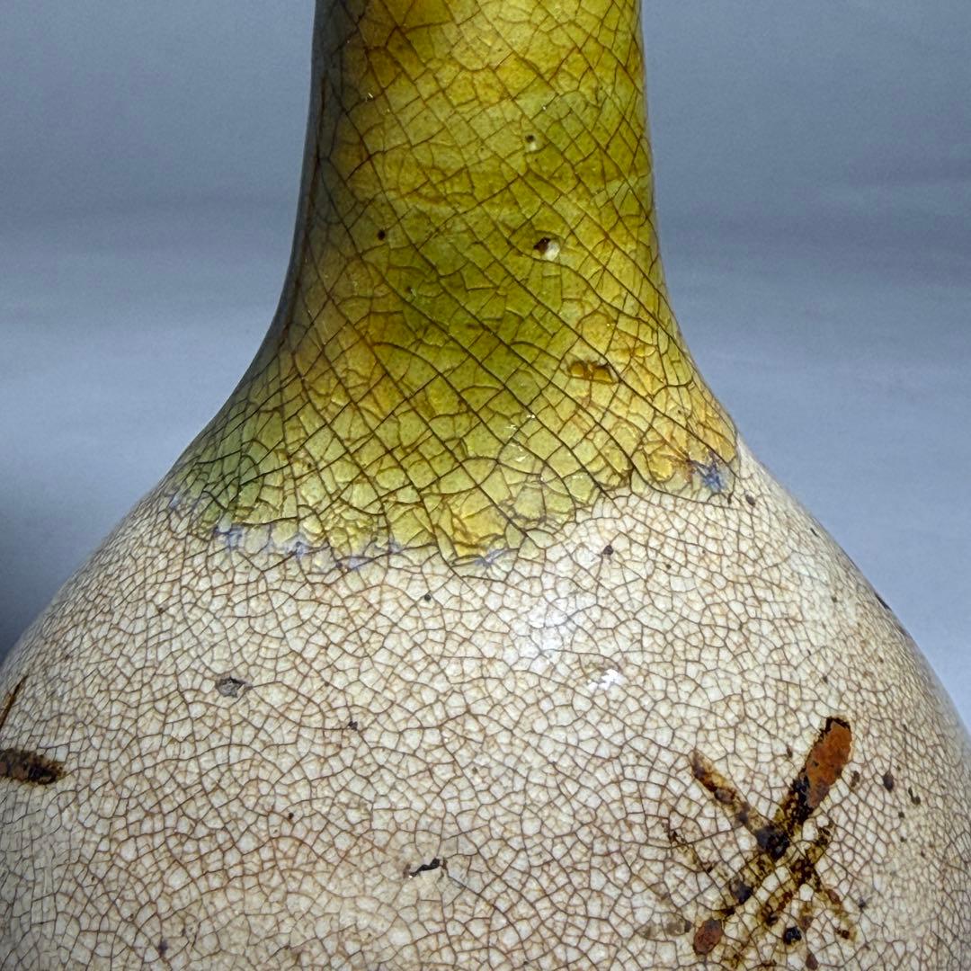 ◆瀬戸の名陶【加藤春丹】作 古瀬戸花瓶 伝世 江戸時代 茶道具◆