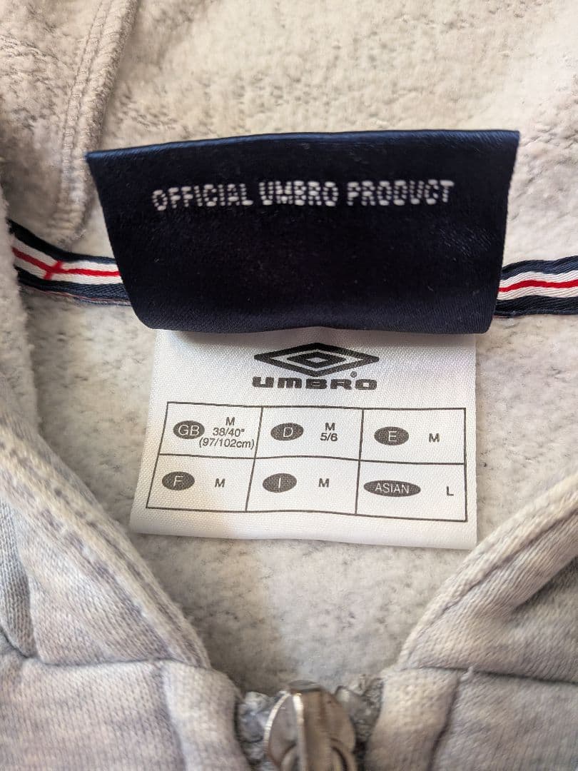 Umbro イングランド代表スウェットパーカー グレー