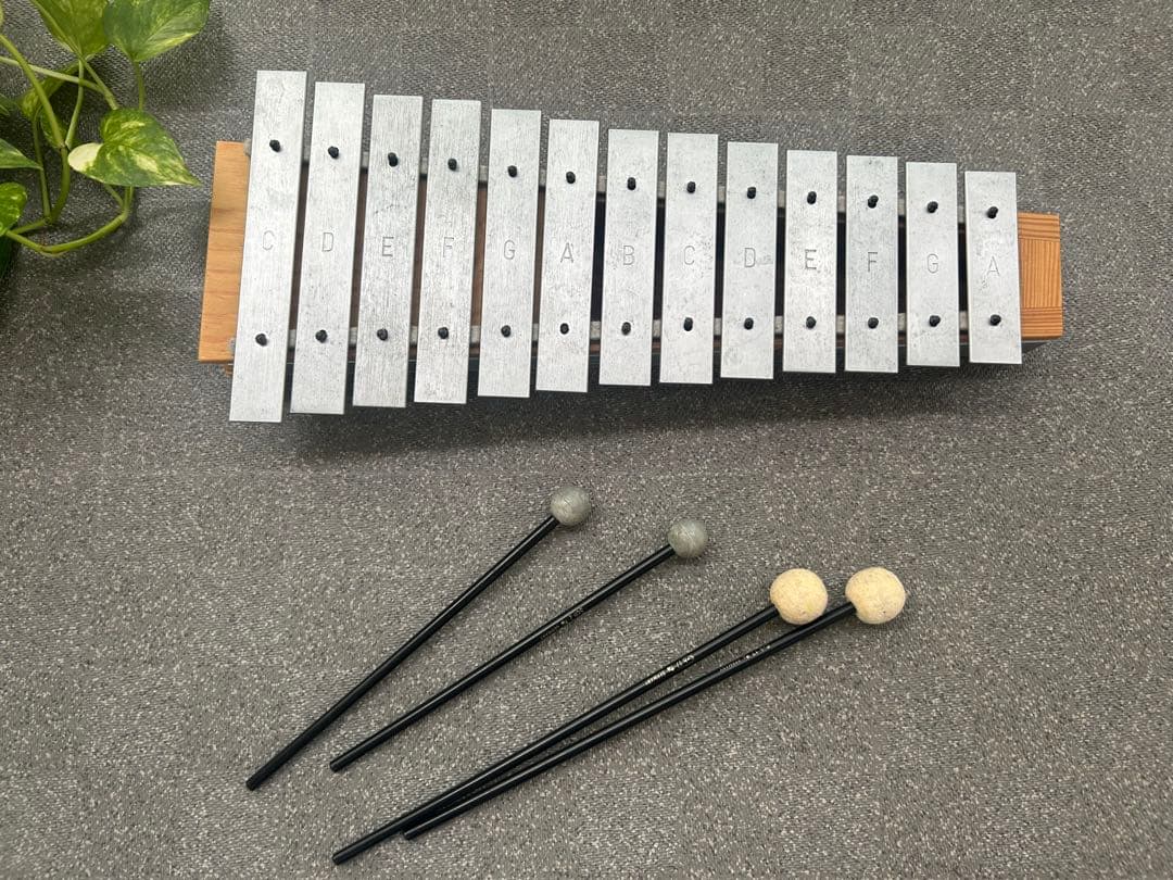 鉄琴 C D E F G A B 音階付き