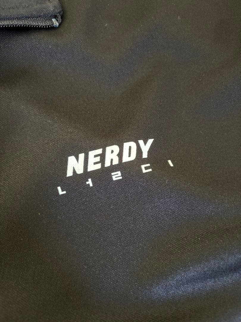 【ハングルロゴ】NERDY ハングルトラックジャケット ブラック M 韓国限定