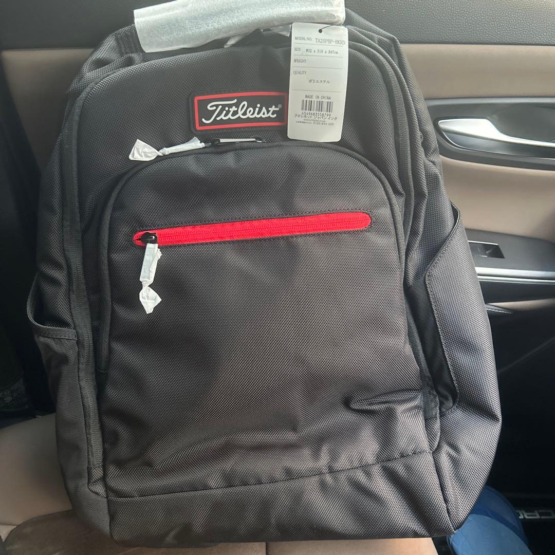 Titleist バックパック 黒/赤