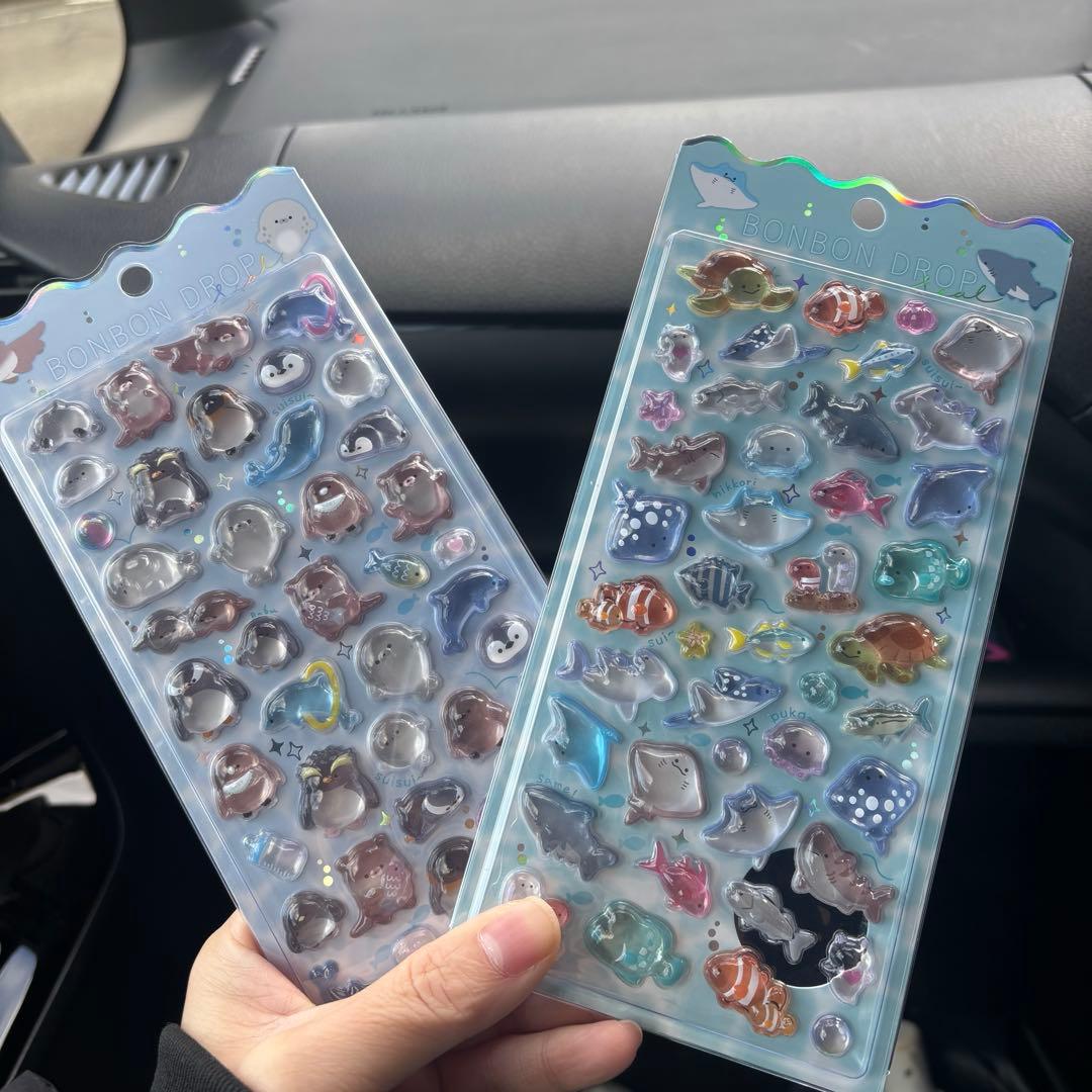 ボンボンドロップシール　水族館　限定