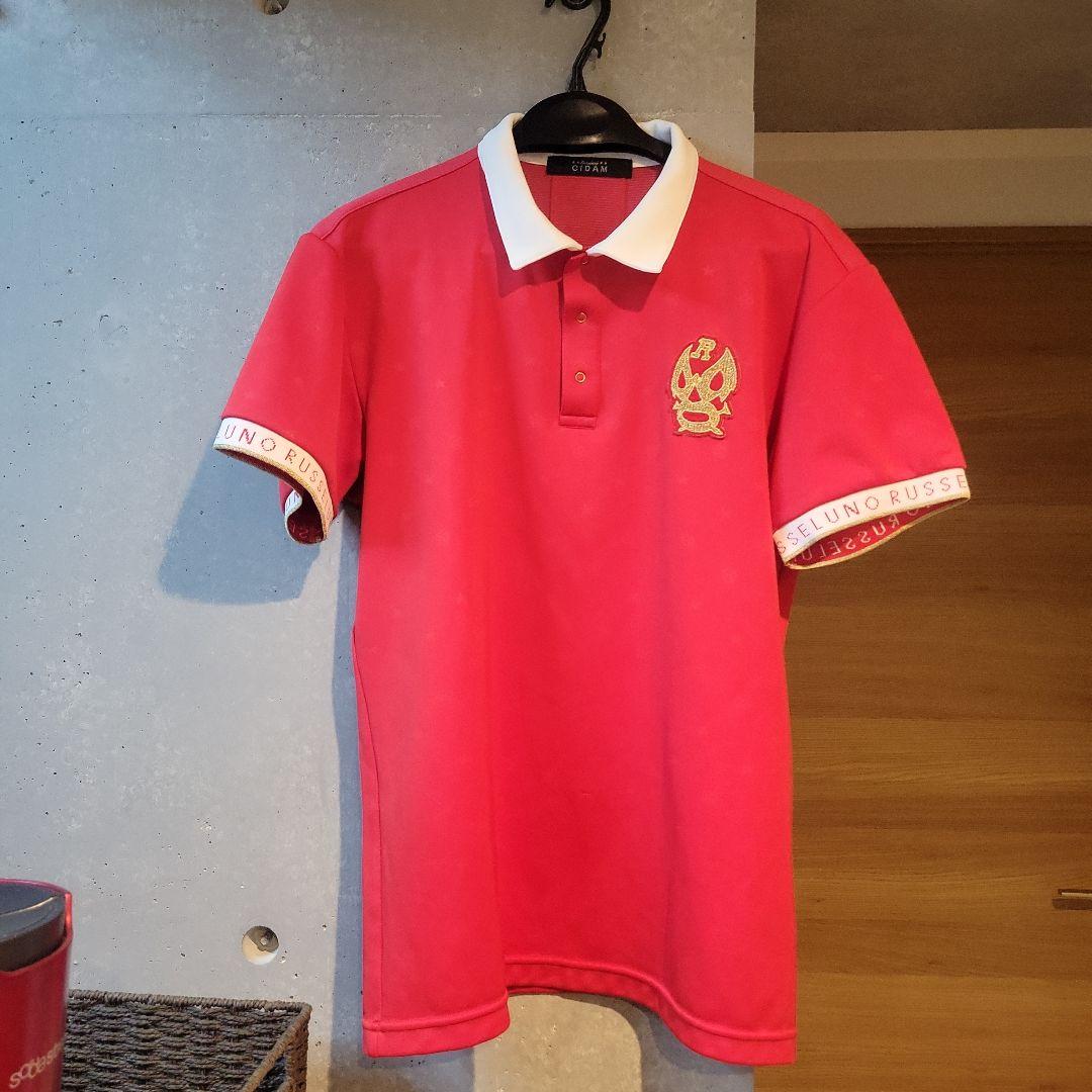CIDAM 赤 ポロシャツ メンズ