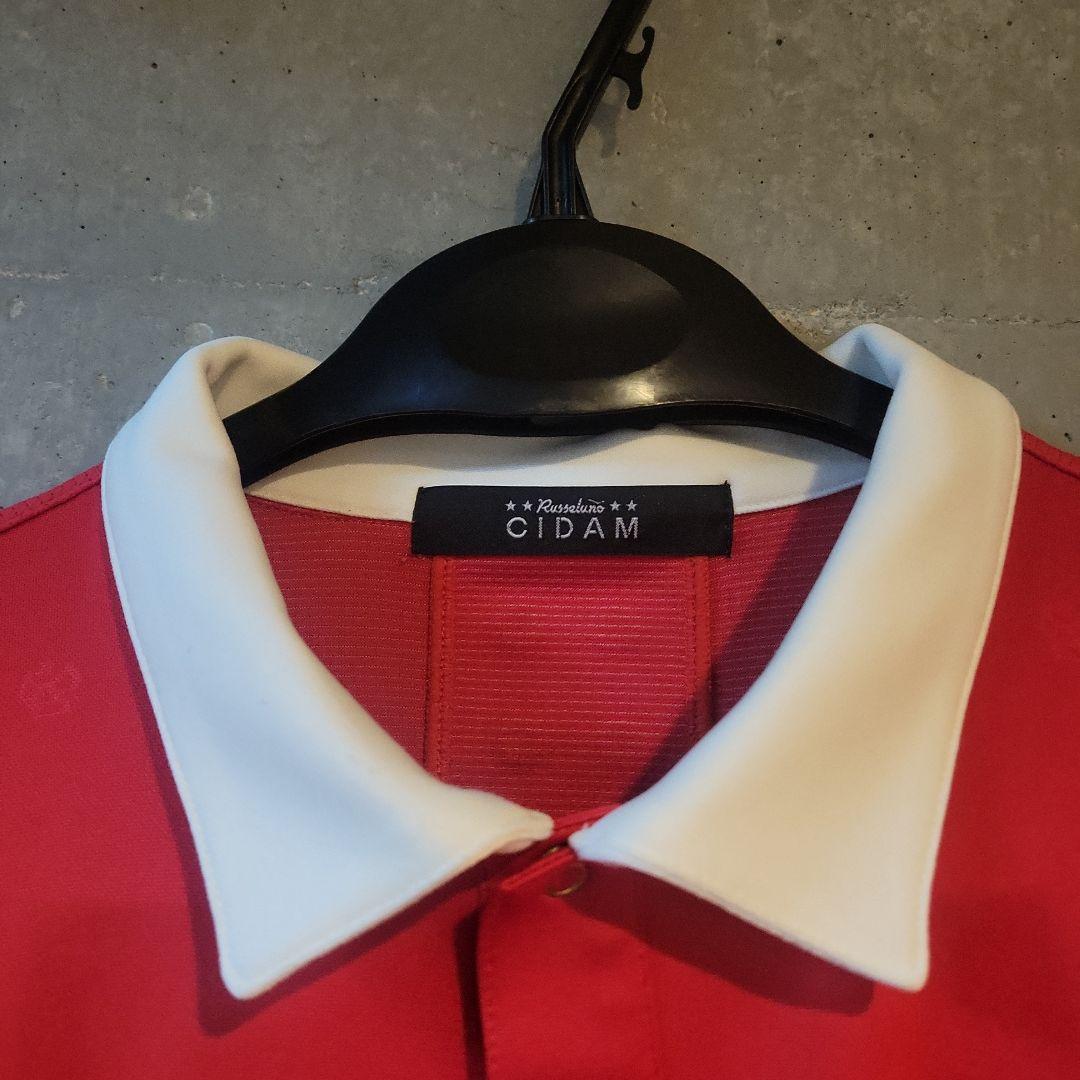 CIDAM 赤 ポロシャツ メンズ