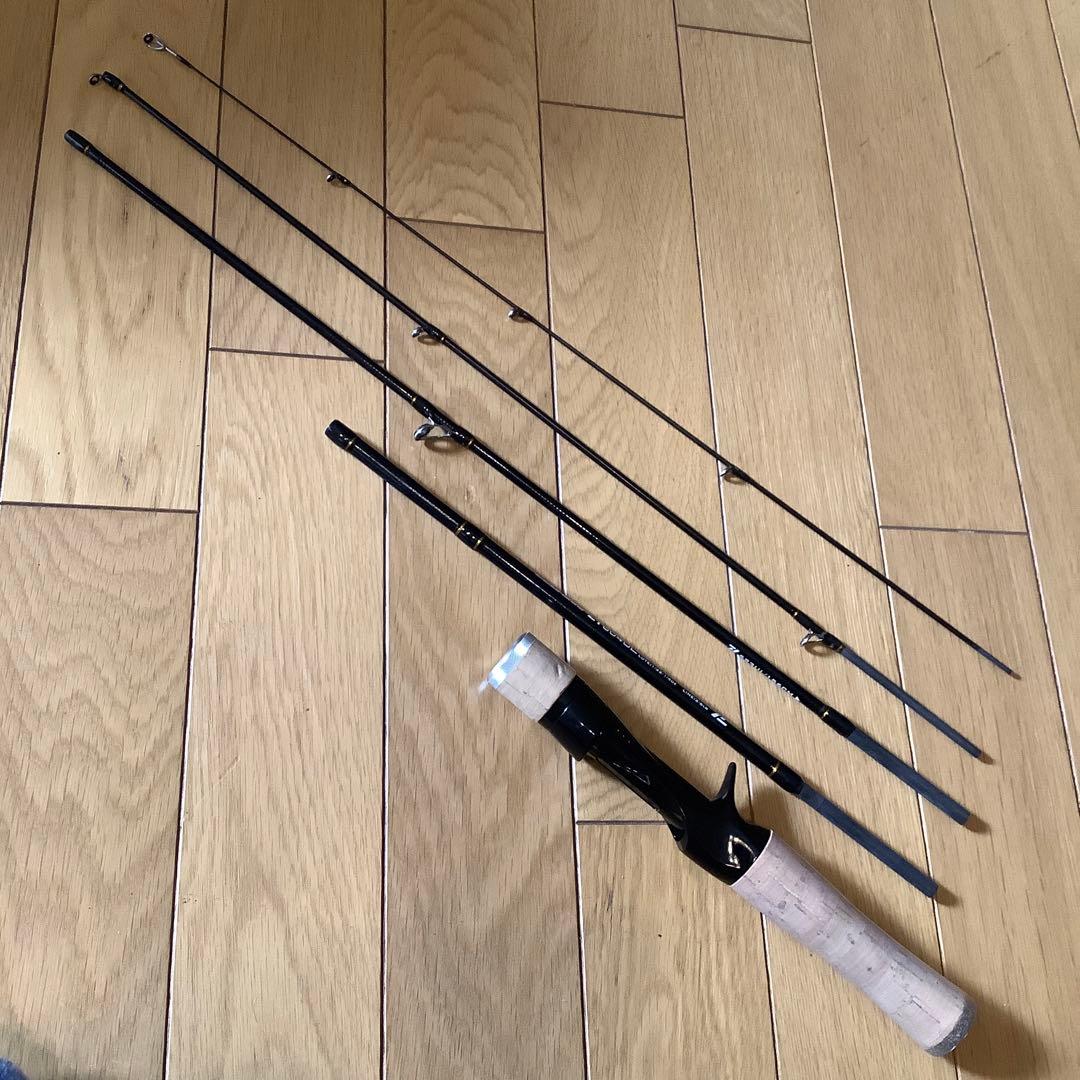 サイズチェンジ軽量5ピースパックロッド　スピニングロッド　ベイトロッドセット