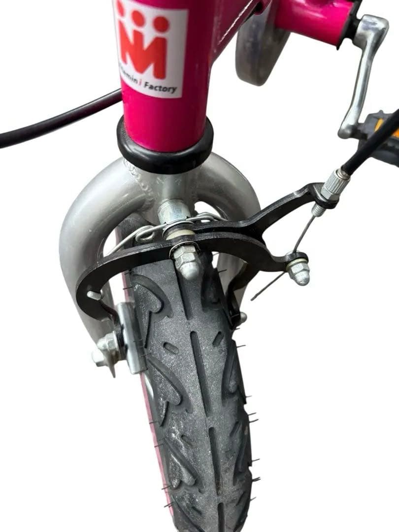 ヘンシンバイク　12インチ　ピンク　スタンド付