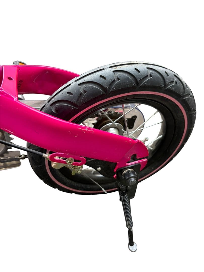 ヘンシンバイク　12インチ　ピンク　スタンド付