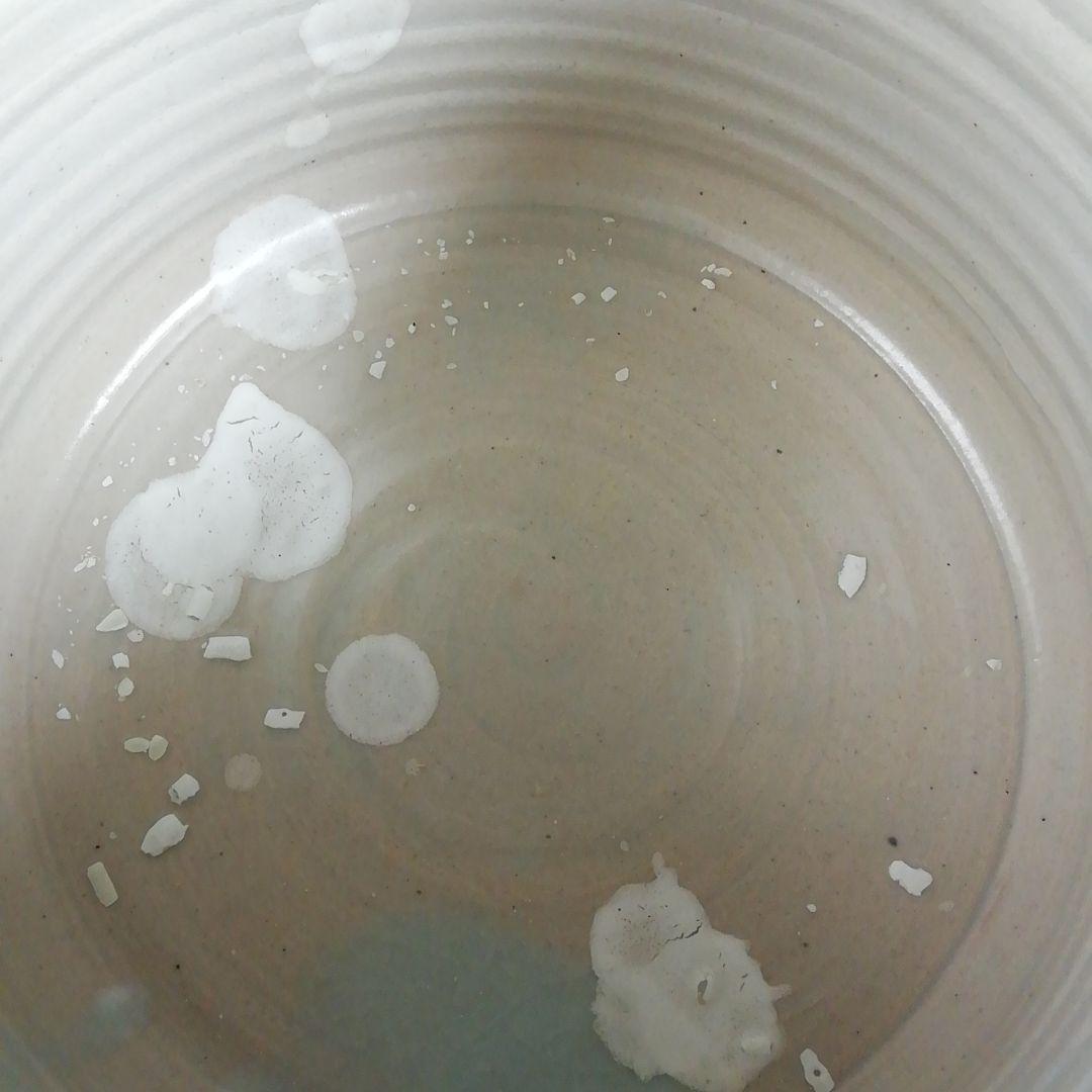 Ｔ８１８　水指　『罅釉』『東原窯　羽柴良一 作』　共箱　茶道具