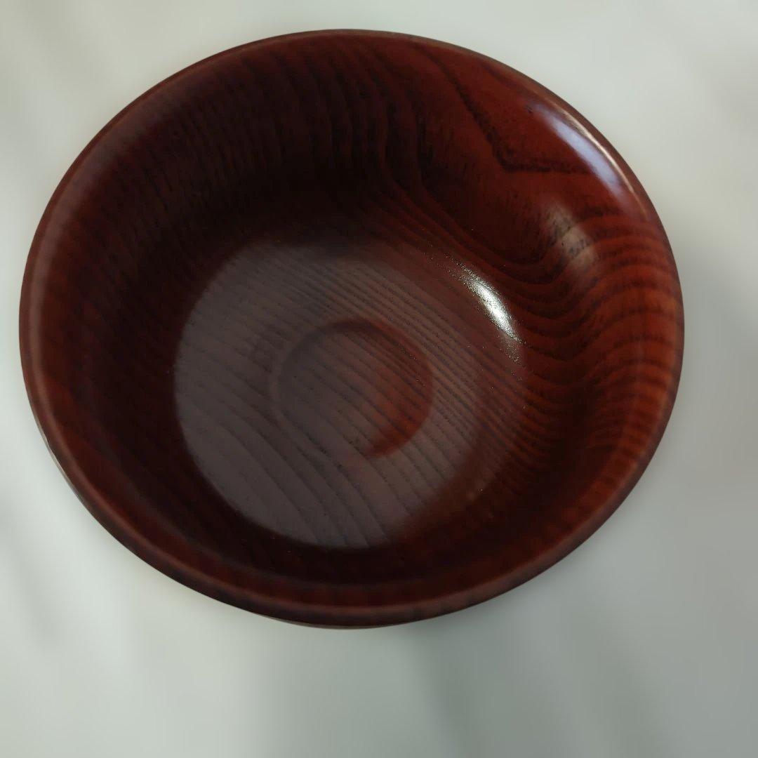 【新品未使用】抹茶碗　漆塗り　木製