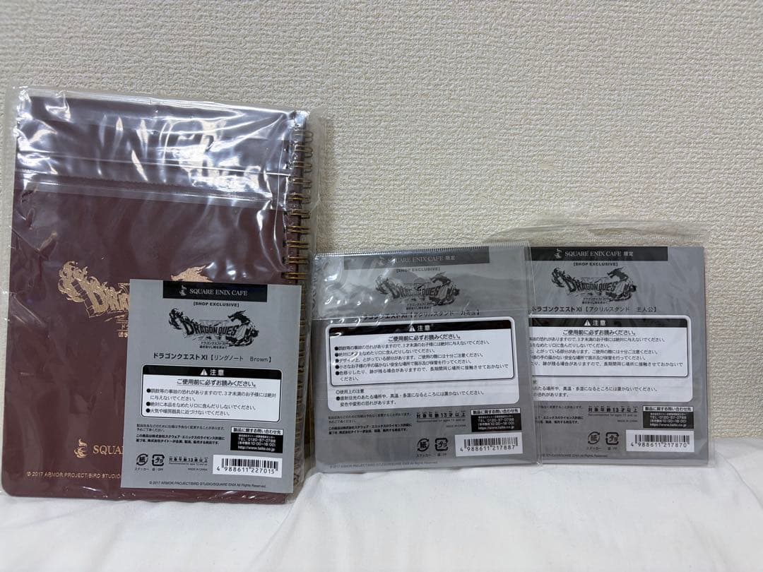 ドラゴンクエストⅪ コラボカフェ　アクスタ　リングノート【新品未使用】