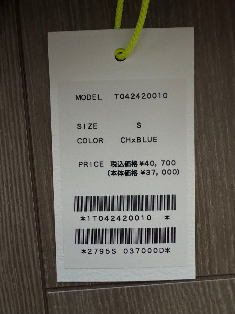 新品未使用　TFW49 ハーフジップ　フーディー　パーカー　サイズS