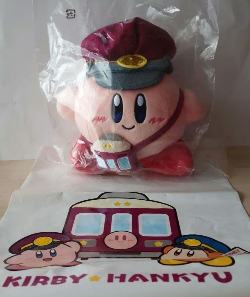 【新品未開封】星のカービィ✕阪急電車コラボ ぬいぐるみ（カービィ）＆ショッパー