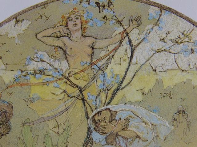 アルフォンス・ミュシャ、フラホル協会の壁画のための習作