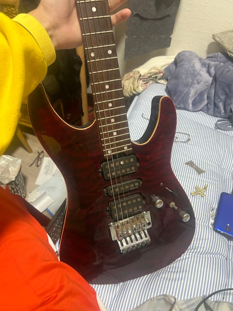 Schecter シェクター　ワインレッド　エレキギター【中古】