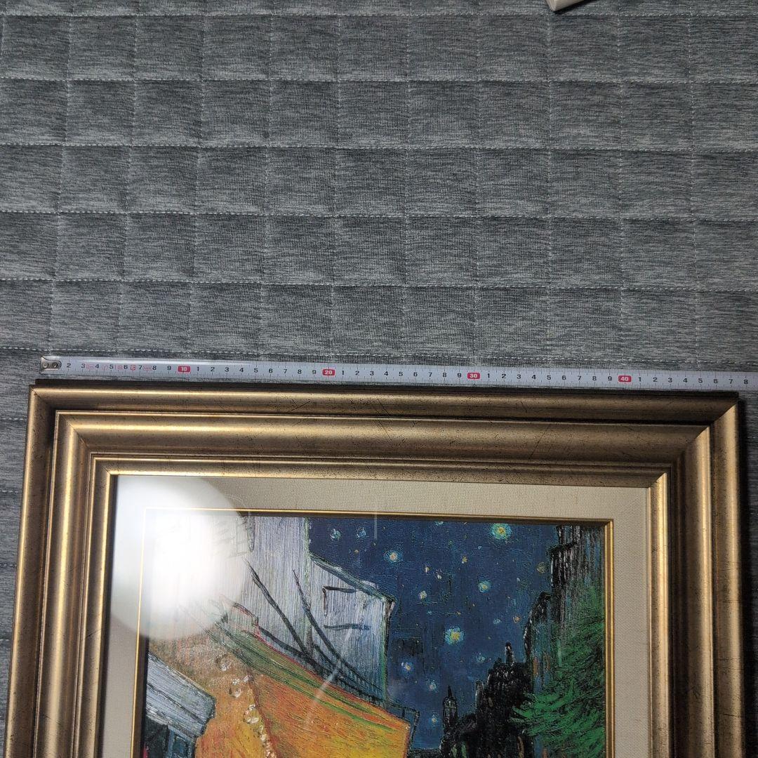 印象派 夜のカフェシーン 油彩画