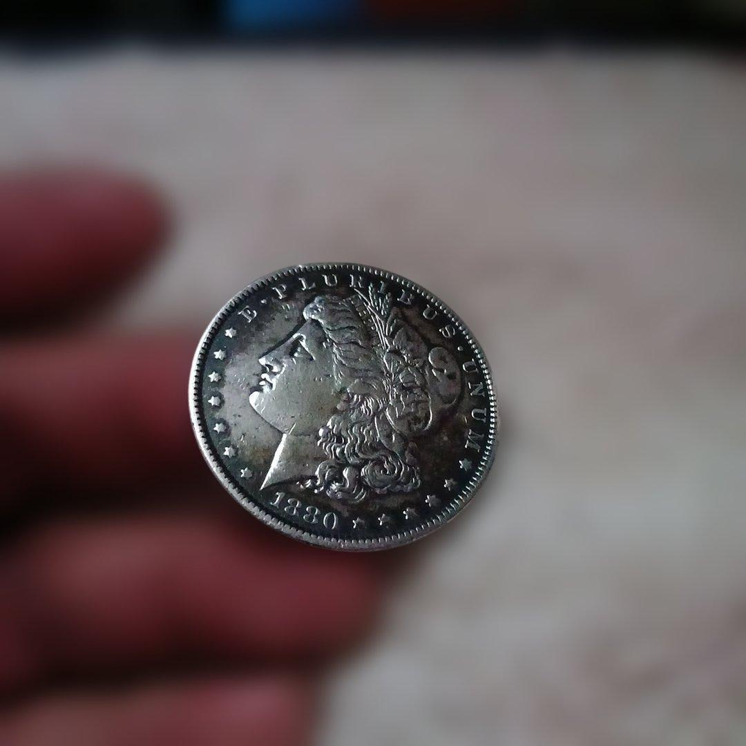 福*ん様 1880年 アメリカ 銀貨 リバティ女神像