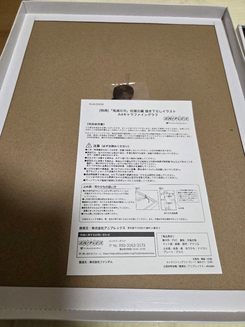 鬼滅の刃 柱稽古編 描き下ろしイラストA4キャラファイングラフ（冨岡義勇）