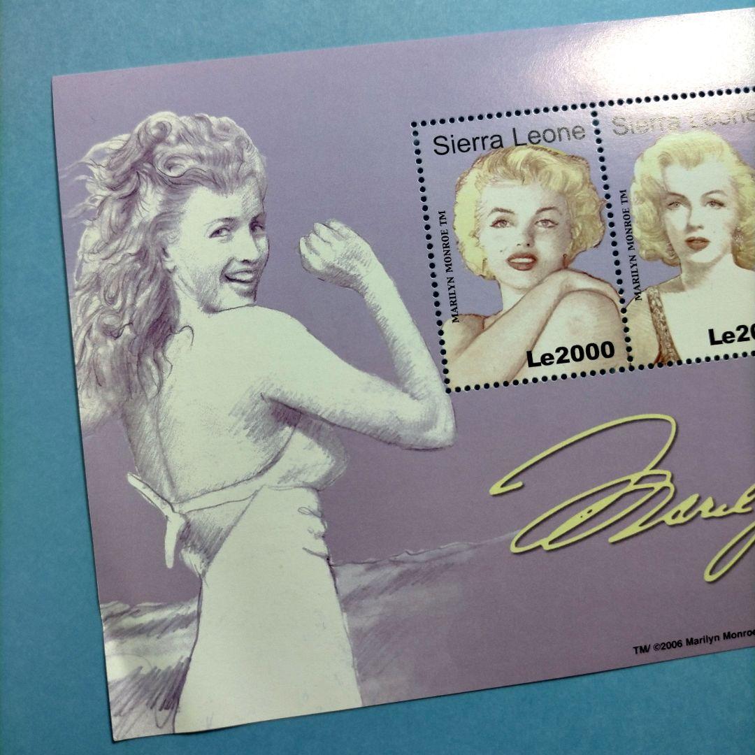 3088 外国切手 海外国々 2006年 マリリンモンロー生誕80周年記念シート