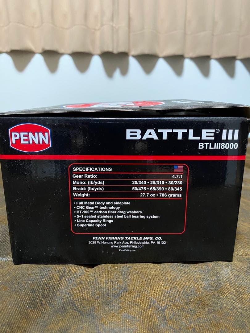 PENN（ペン） Battle III 8000 スピニングリール